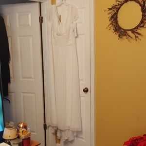 Ivory Wedding Dress with Shawl